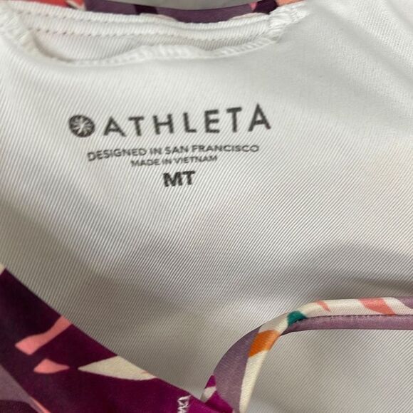 Athleta Daybreak Tropic Triangle Tankini Top M Tall - Picture 6 of 7